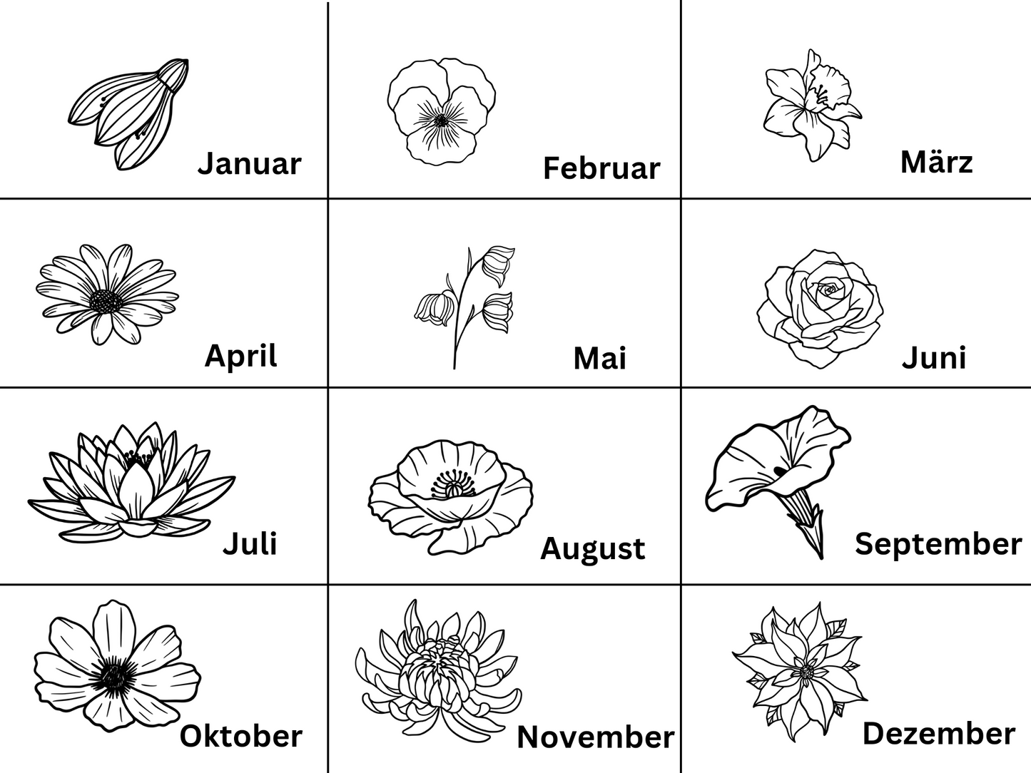 Personalisierte Halskette mit Geburtsstein und Geburtsblume, 925 Sterling Silber, Gold Filled und Roségold filled