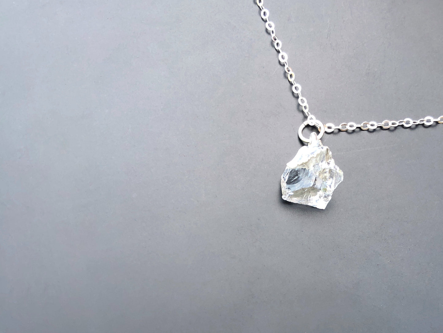 Bergkristall Rohstein Anhänger