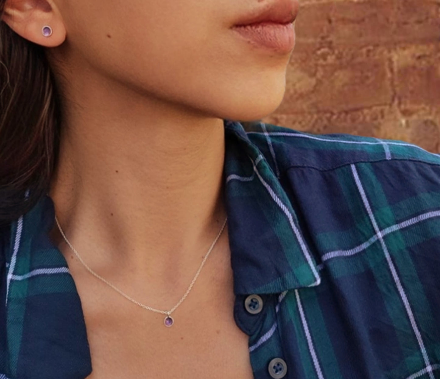 Geburtsstein Ohrstecker, 925 Sterling Silber Ohrringe