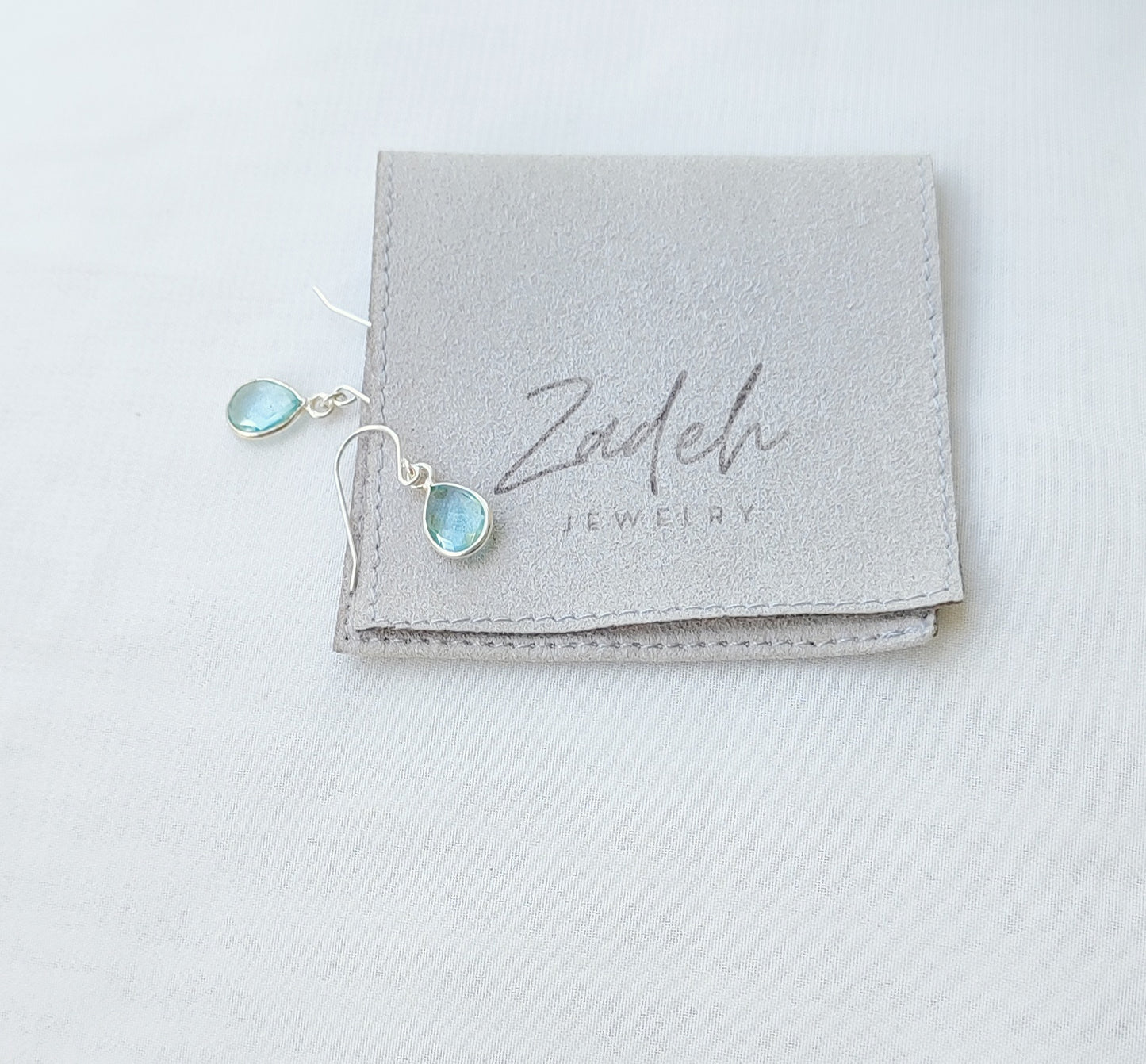 Aquamarin Ohrringe, 925 Sterling Silber