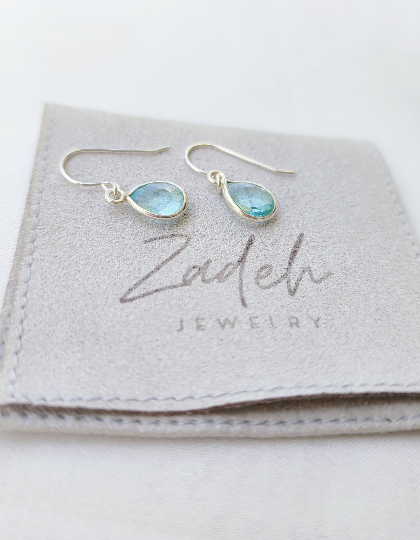 Aquamarin Ohrringe, 925 Sterling Silber