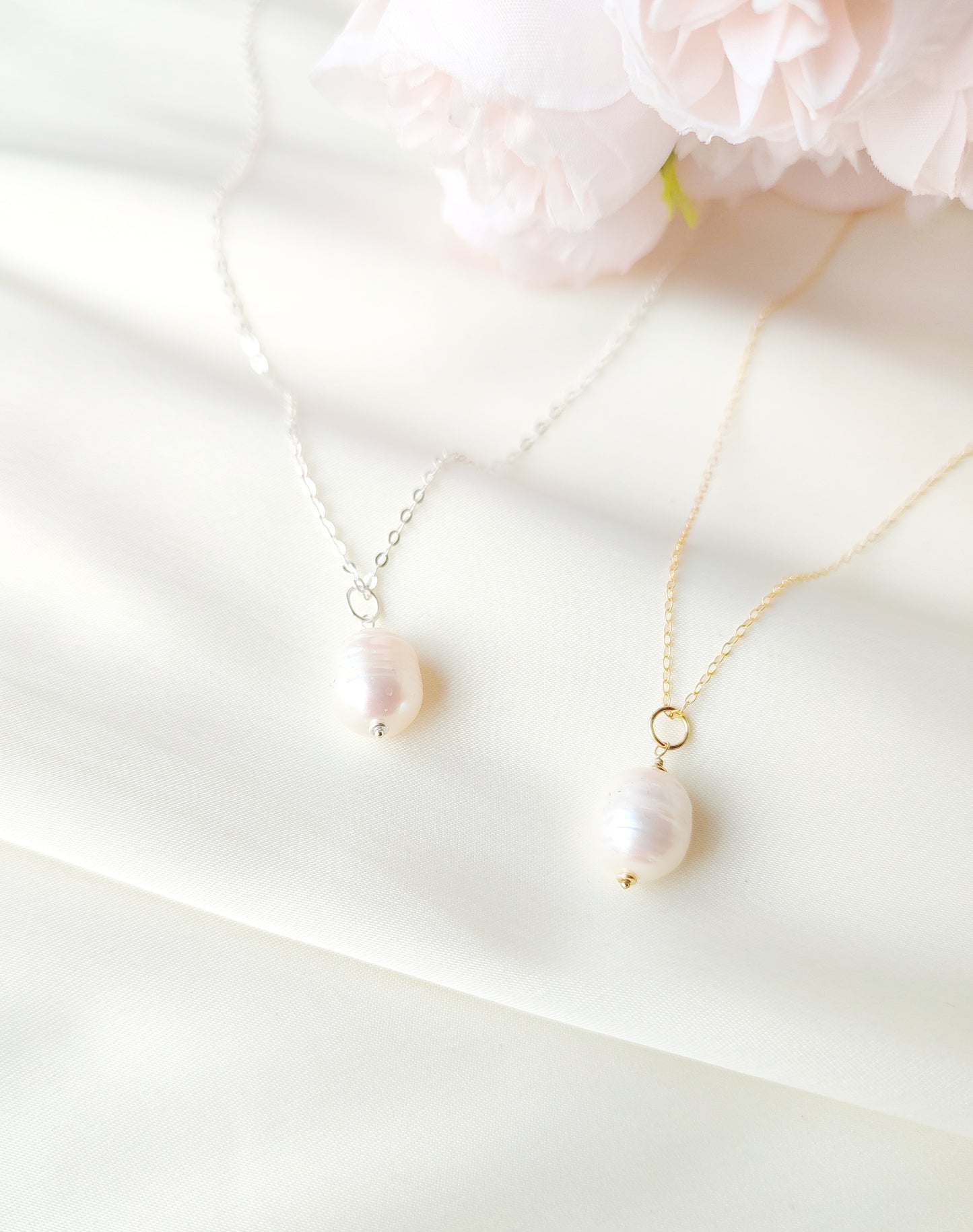 Boho Perlenkette - Halskette mit Süßwasser Perle