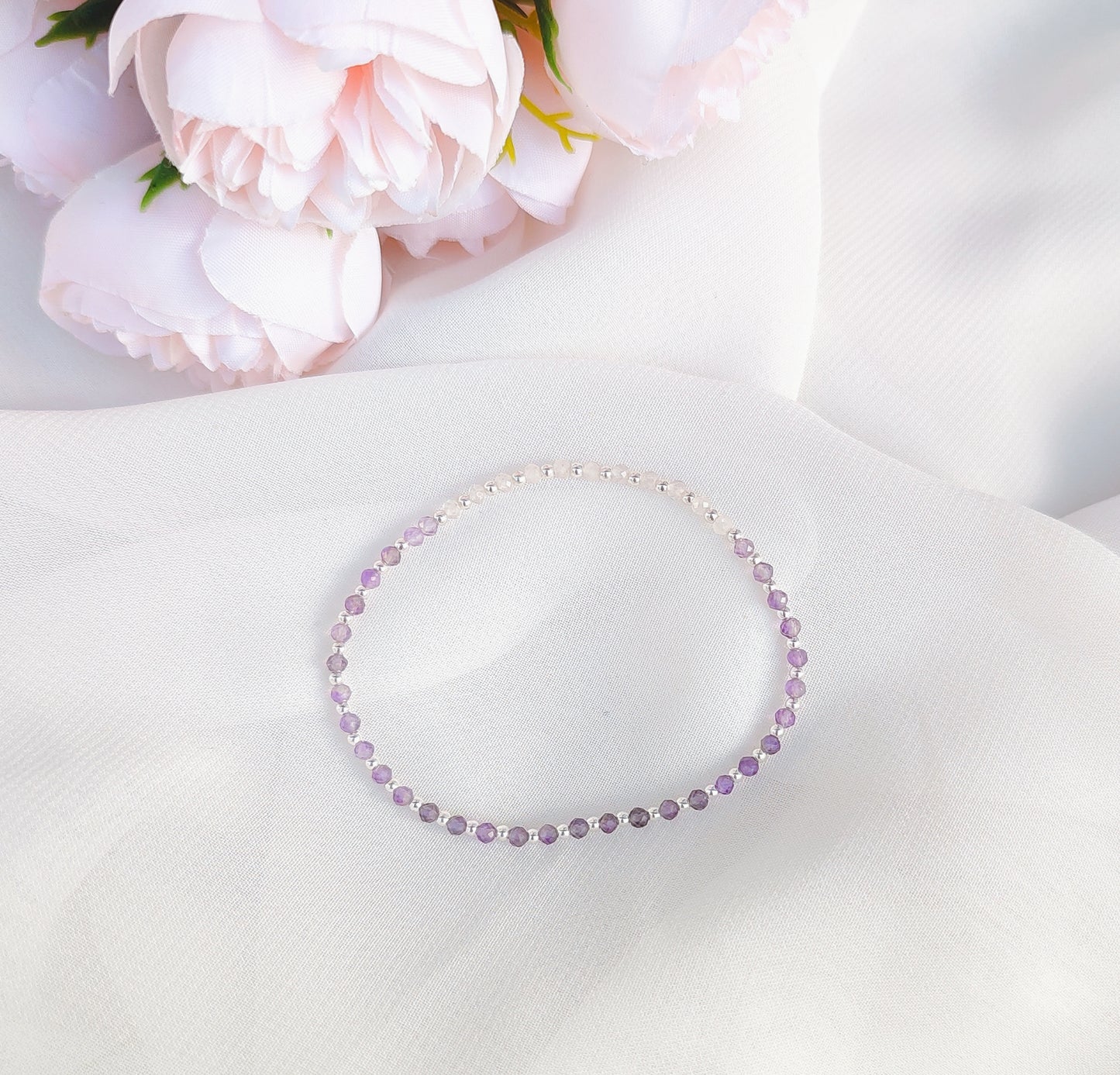 Amethyst Armband mit Farbverlauf
