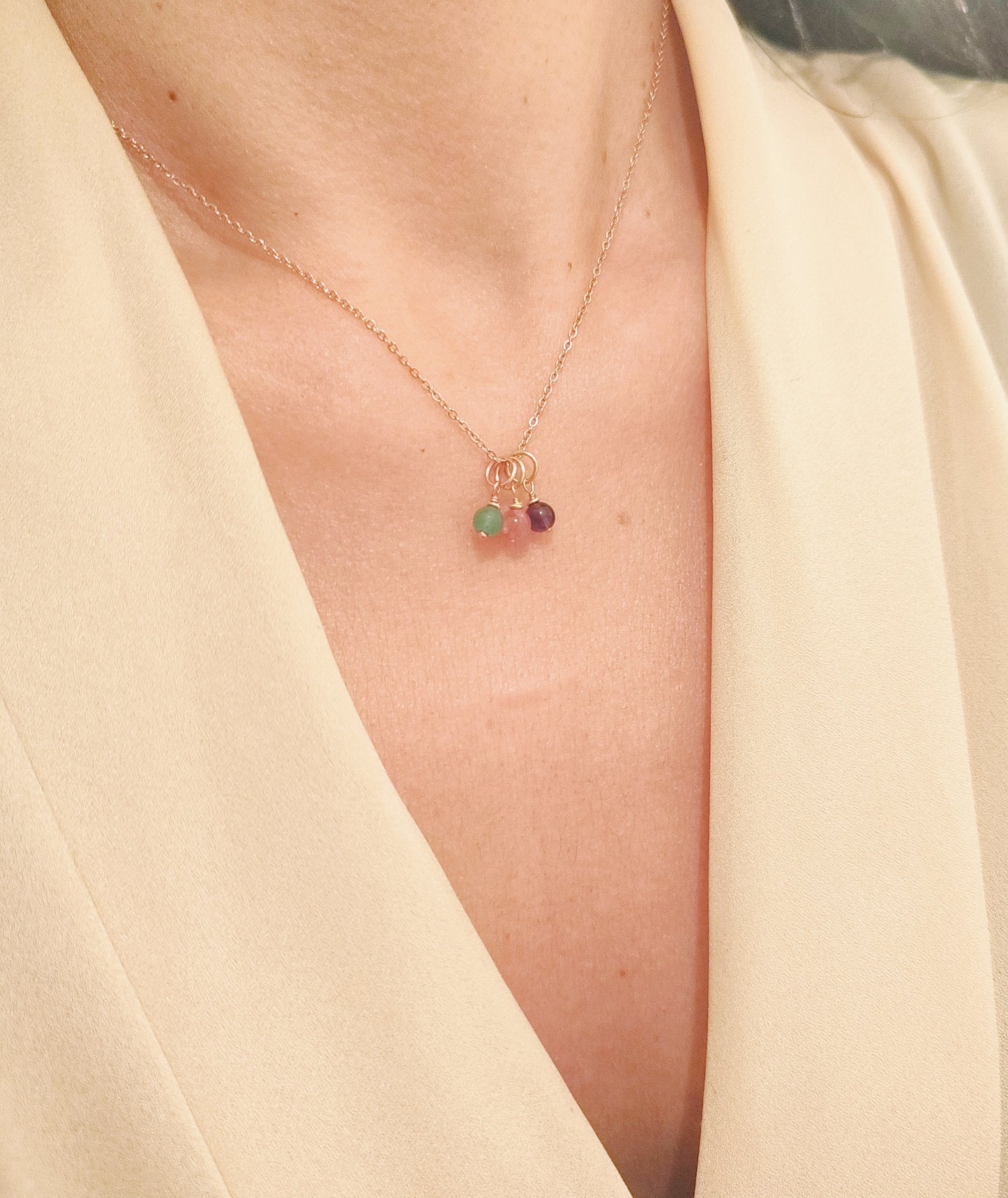 Mini Stein Anhänger für Halsketten, Creolen und Armbänder