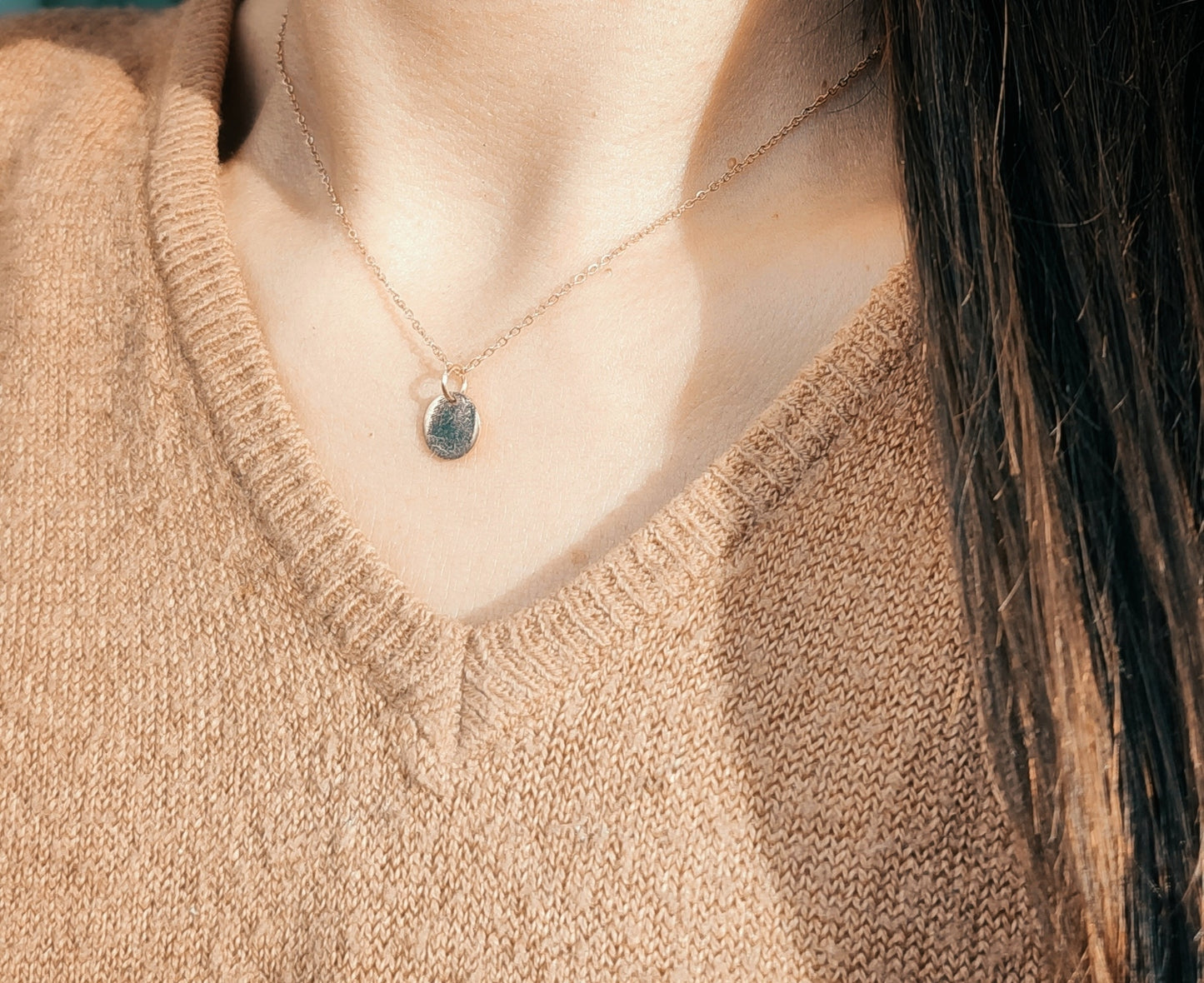 Personalisierte Fingerabdruck Halskette aus 925 Sterling Silber, Gold Filled oder Roségold Filled, Schmuck Geschenk mit persönlicher Gravur