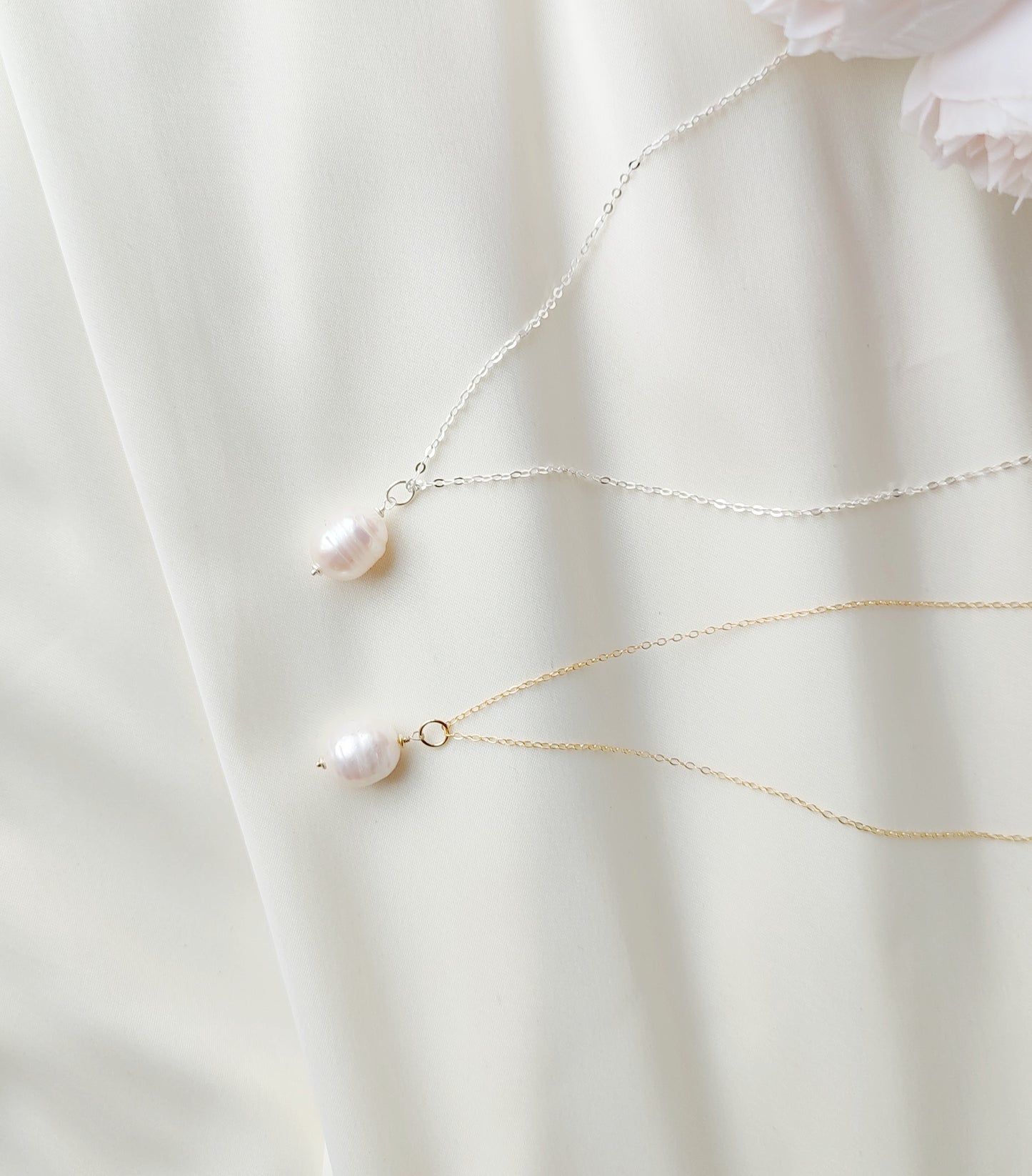 Boho Perlenkette - Halskette mit Süßwasser Perle