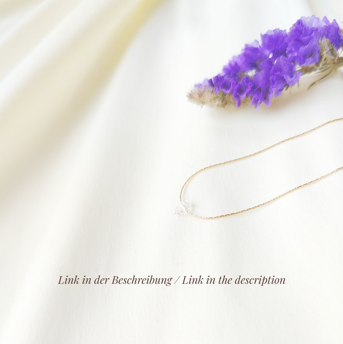 Herkimer Diamant Ohrringe, Gold Creolen mit Herkimer Stein Anhänger