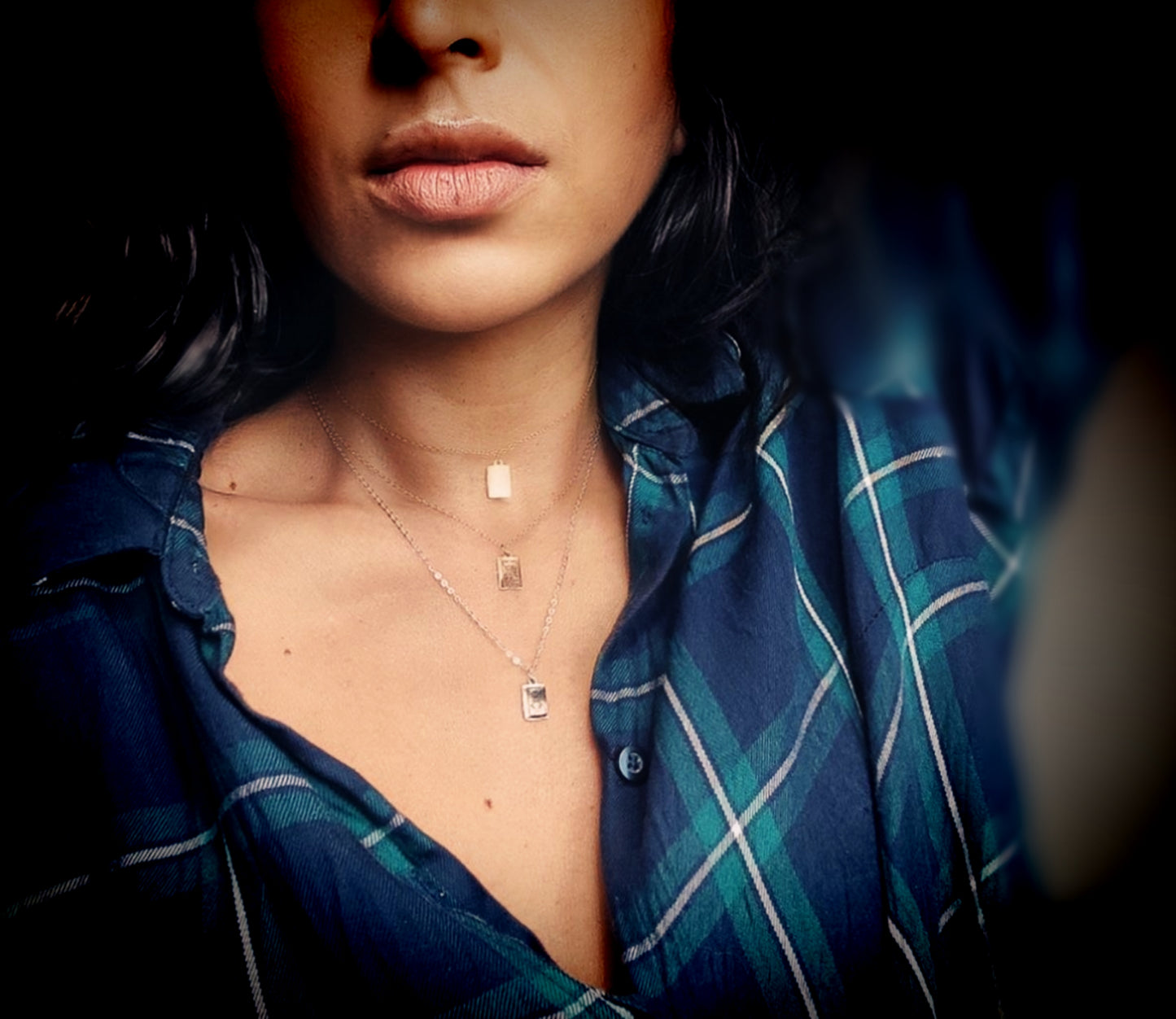 Tarot Halskette, personalisierte Kette mit Tarotkarte in Gold, Roségold und Silber, Mini Tarotkarten Anhänger