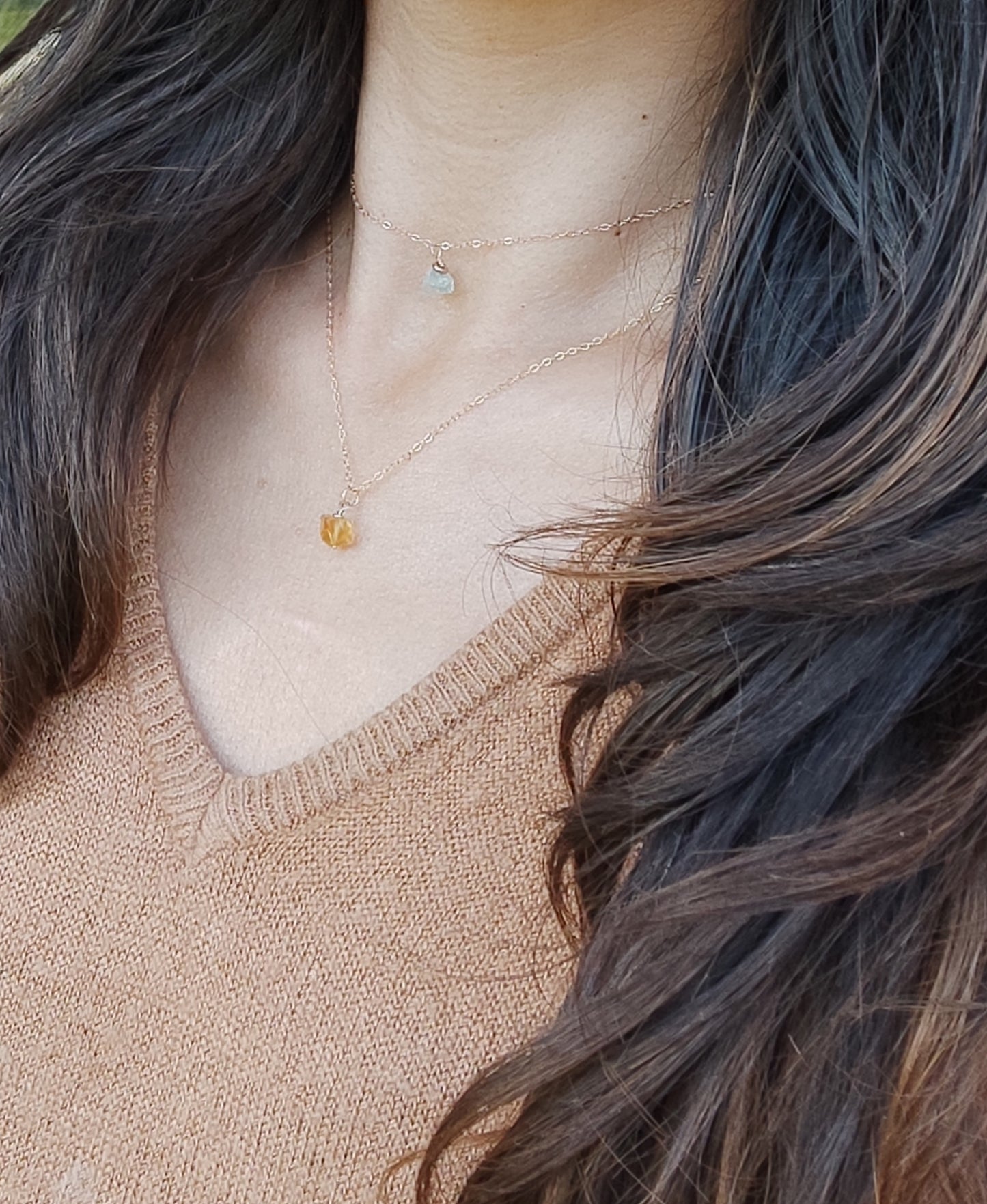 Geburtsstein Anhänger, Rohstein Anhänger