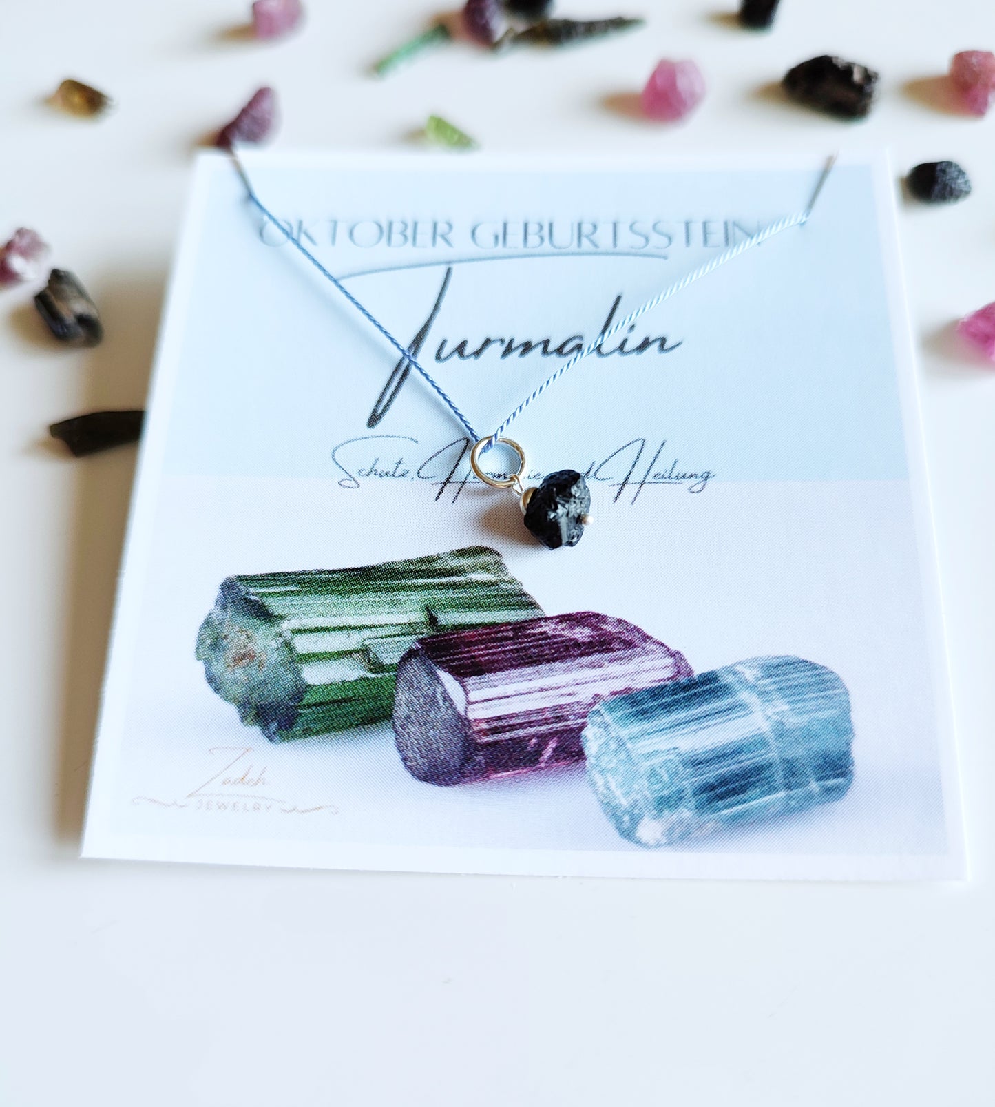 Geburtsstein Anhänger, Rohstein Anhänger