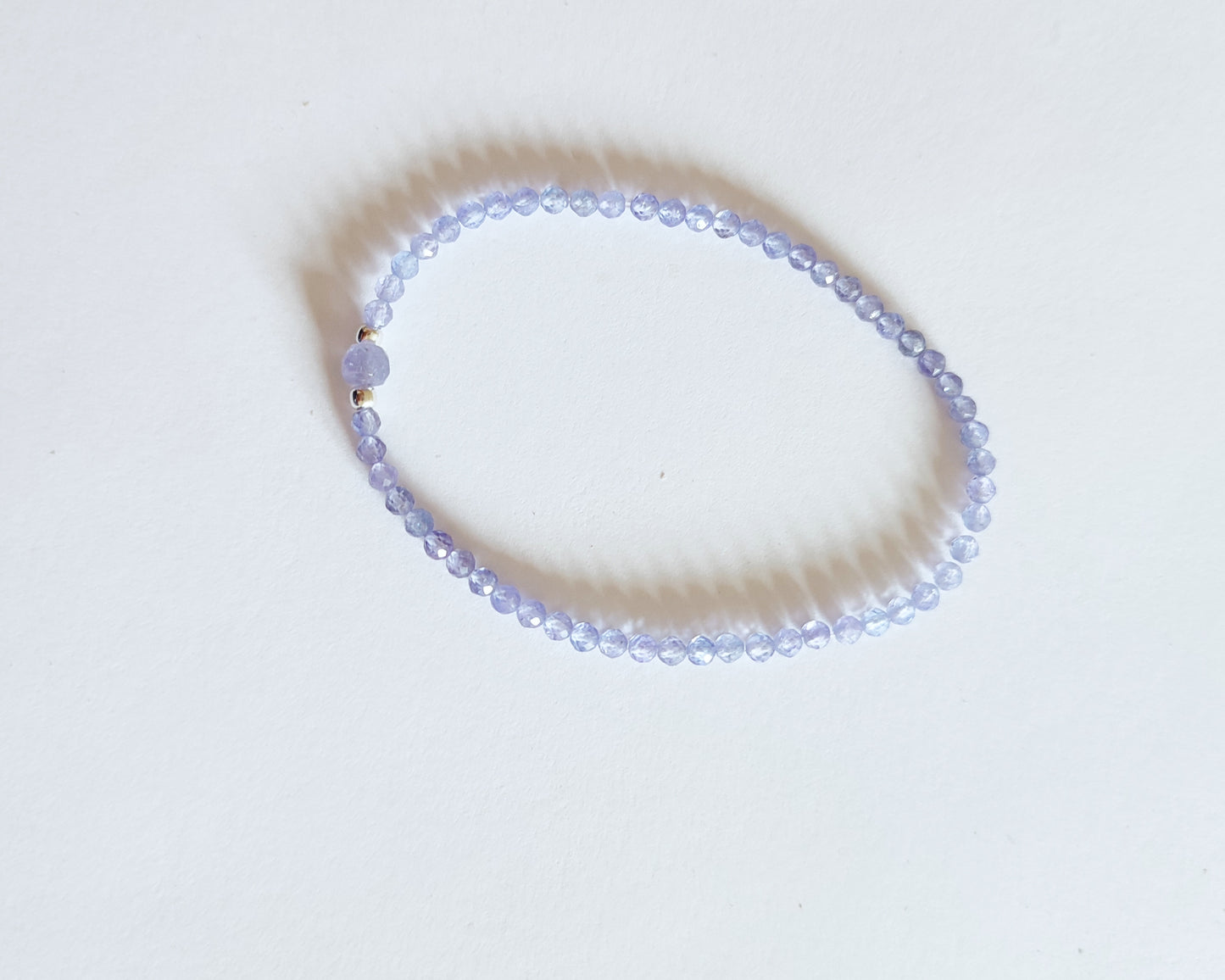 Tansanit Stretch Armband, Dezember Geburtsstein für Frauen