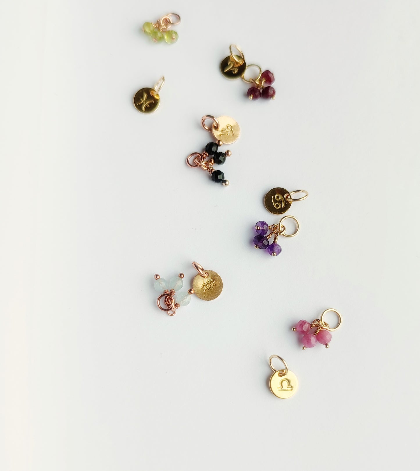 Sternzeichen Anhänger 6 mm für Halskette, Gold Filled