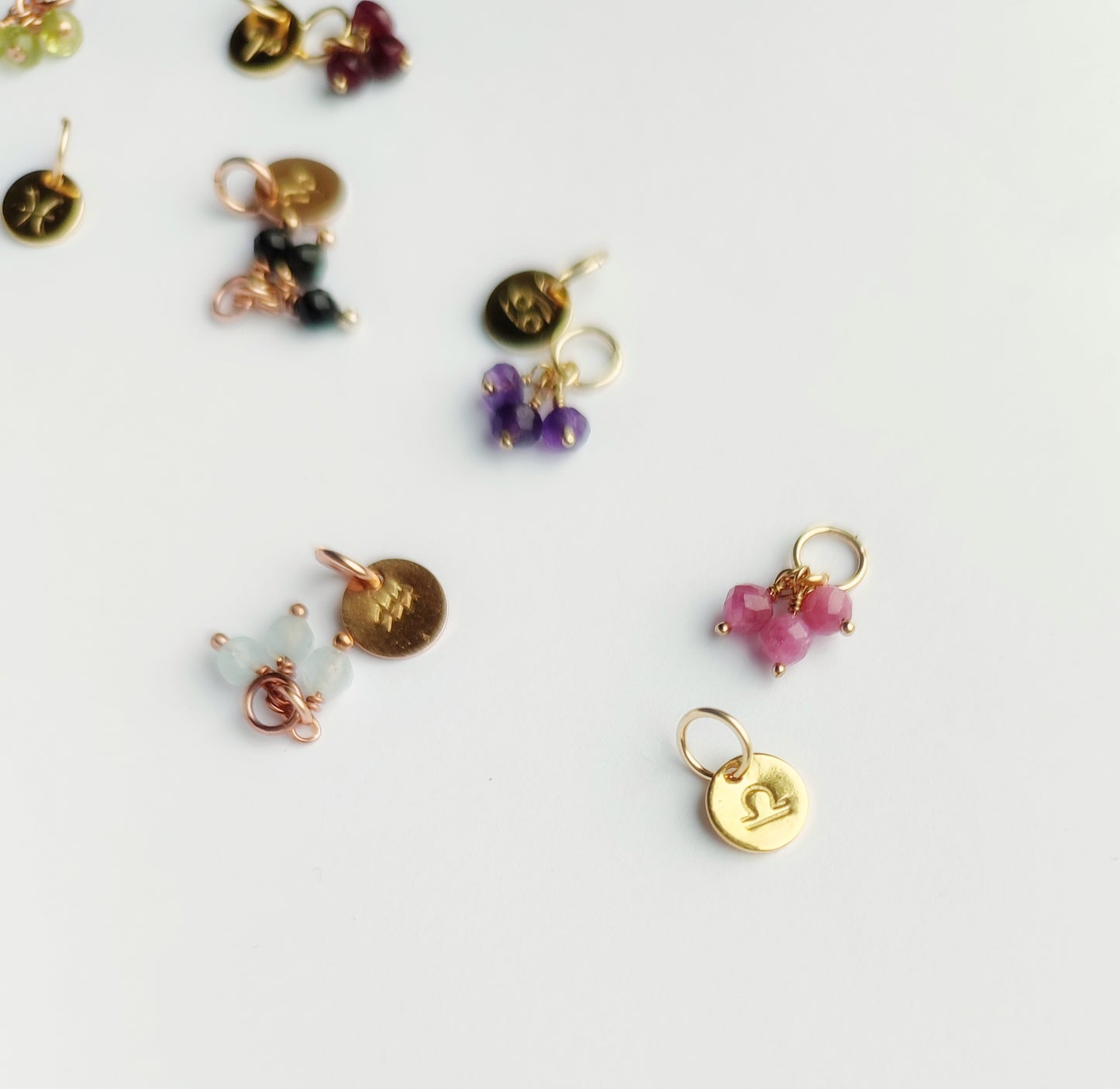 Sternzeichen Anhänger 6 mm für Halskette, Gold Filled