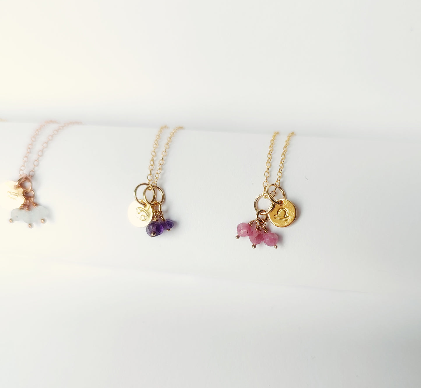 Sternzeichen Anhänger 6 mm für Halskette, Gold Filled