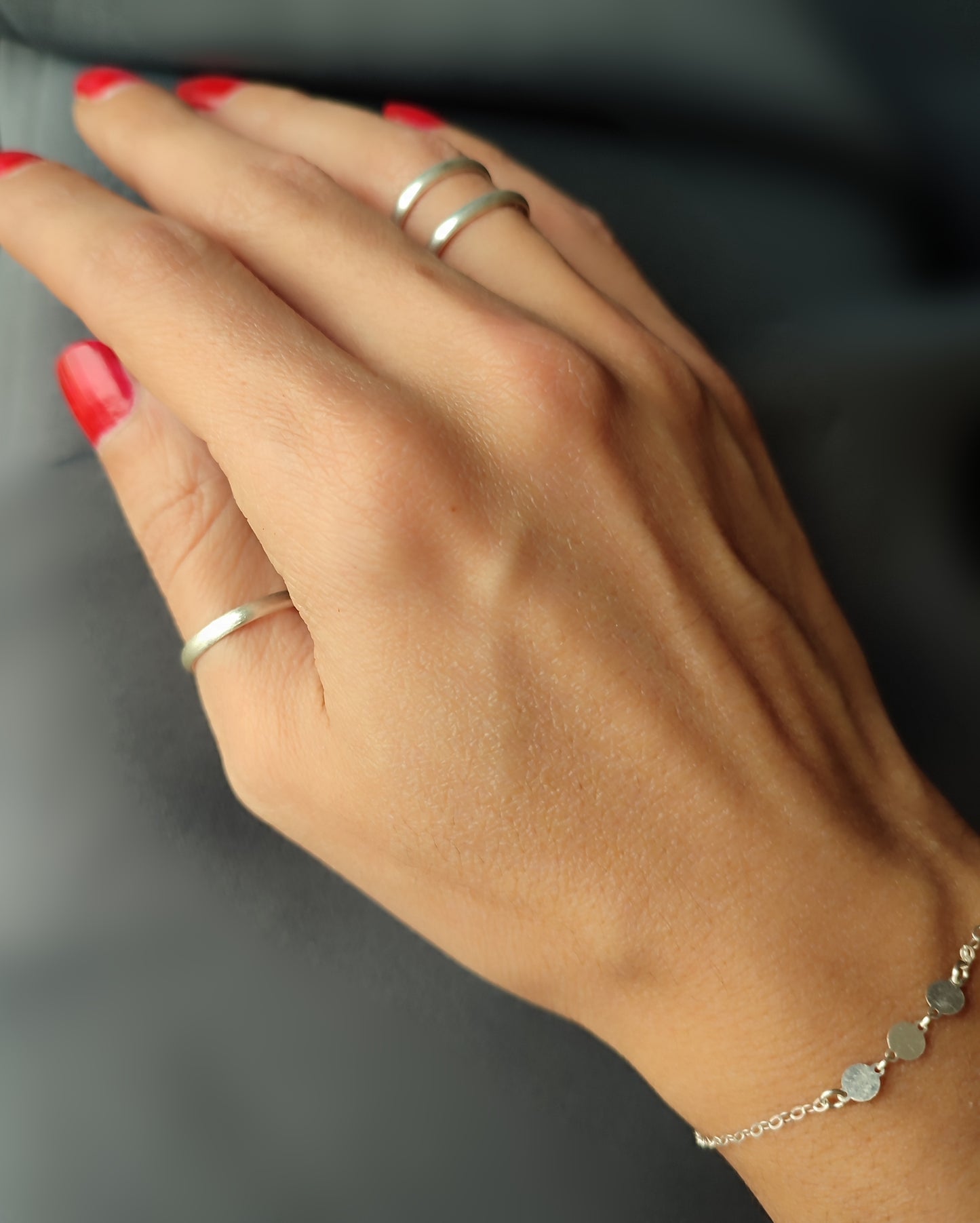 Designer Spiral Schwebe - Ring 925 Sterling Silber