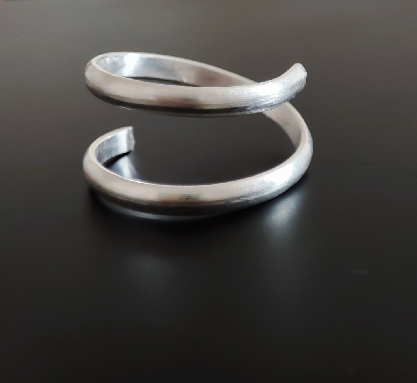 Designer Spiral Schwebe - Ring 925 Sterling Silber