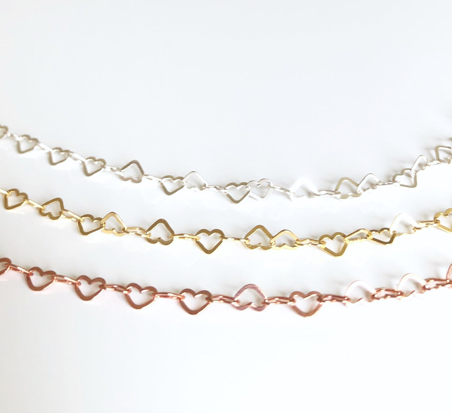 Zartes Fußkettchen, Herzchen Fußkette in Sterling Silber, Gold, Rosègold, Stapelkette für den Sommer