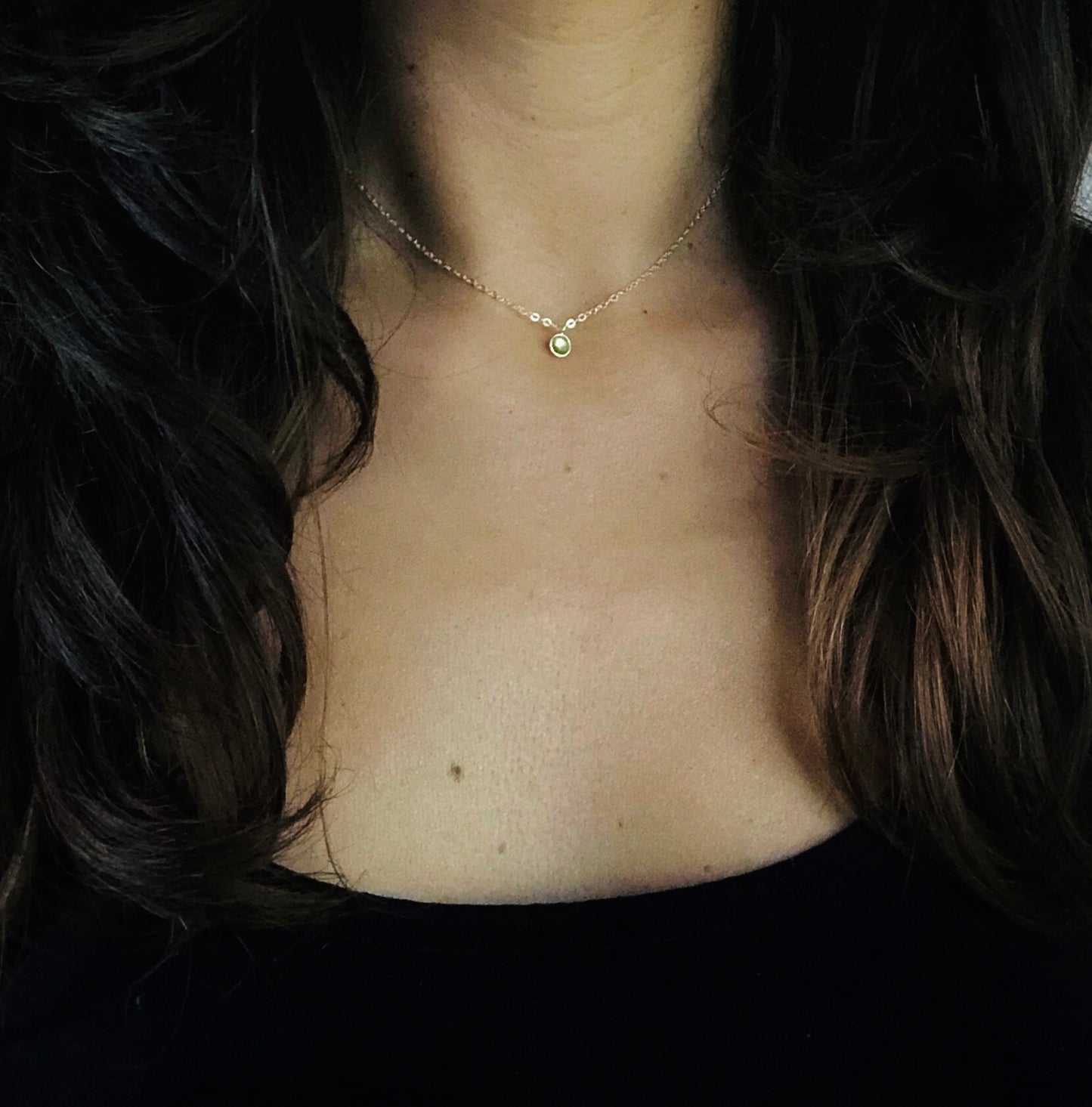 Mini Geburtsstein Anhänger aus 925 Sterling Silber