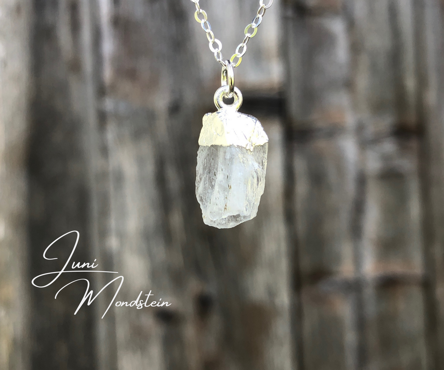 Mondstein Rohstein Anhänger