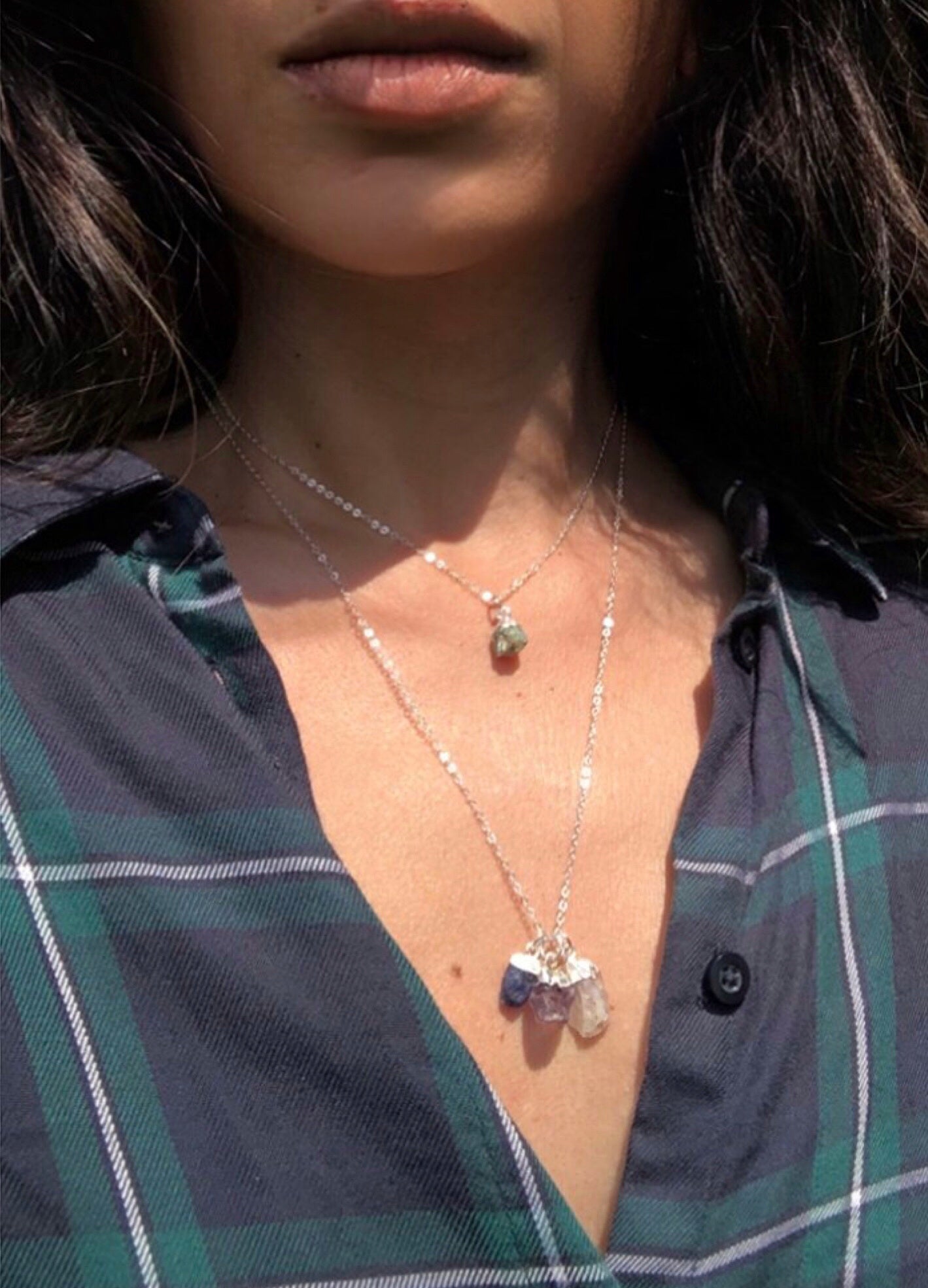 Mondstein Rohstein Anhänger