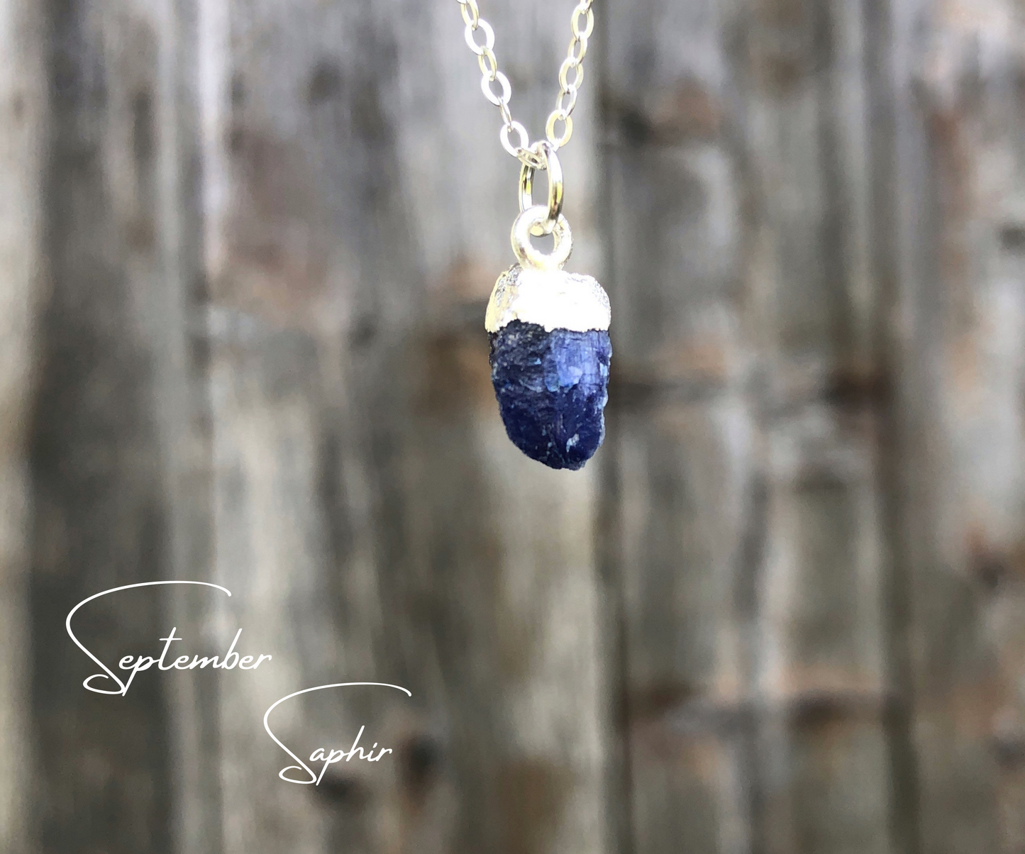 Saphir Rohstein Anhänger