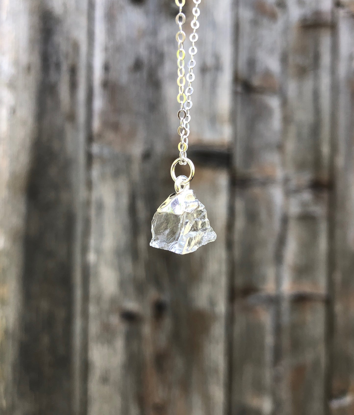 Bergkristall Rohstein Anhänger