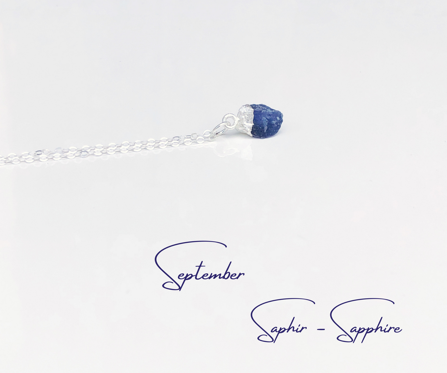 Saphir Rohstein Anhänger