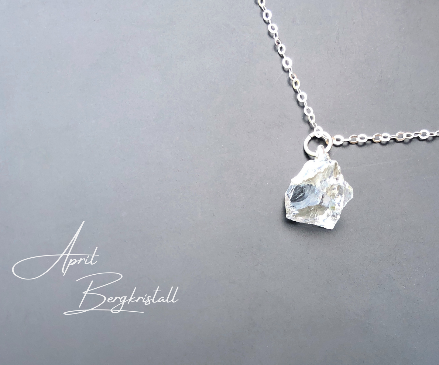 Bergkristall Rohstein Anhänger