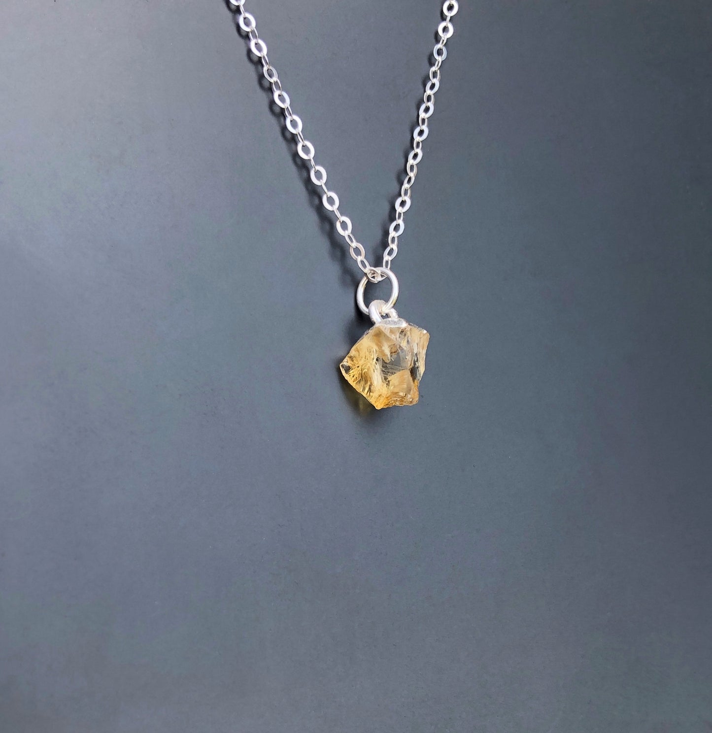 Citrin Rohstein Anhänger